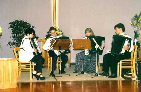 Vystoupen v kostele na svatb Jirky Vaka ve Stuttgartu - 1998